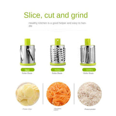 3-in-1 Rotary Drum Grater Kaddu Kash & Slicer